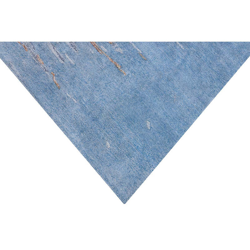 Area Rug in Blue, Rectangle 3' x 6'