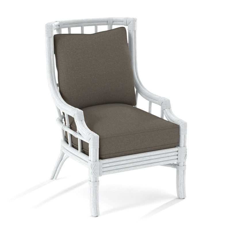Fauteuil large 28,5 po Seville, Performance gris sucre; 0863-84, Blanc givré