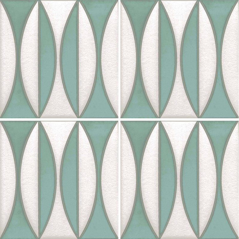 Carreau de céramique 8 "x 8", Menthe