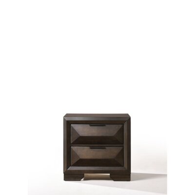 Modern Contemporary Home Bed Room Utility Night Stand Espresso Finish -  Red Barrel StudioÂ®, A244FFB760904310B709DE9E7C5043F9