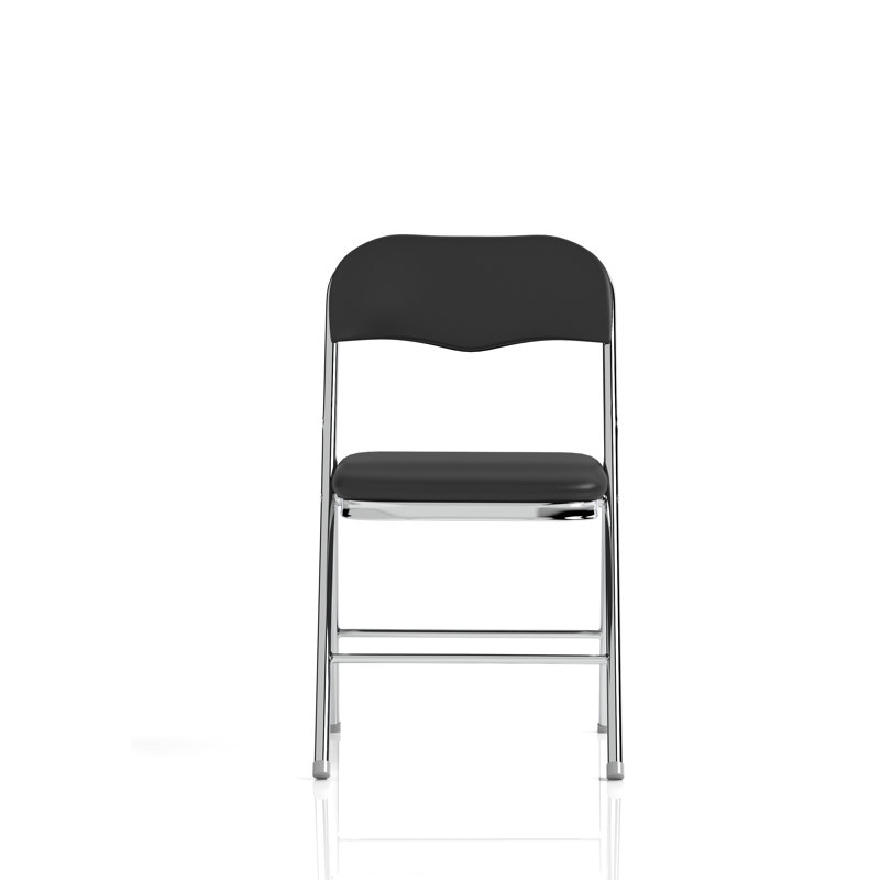 Polyurethane Conference Chair Folding Chair, Chrome
