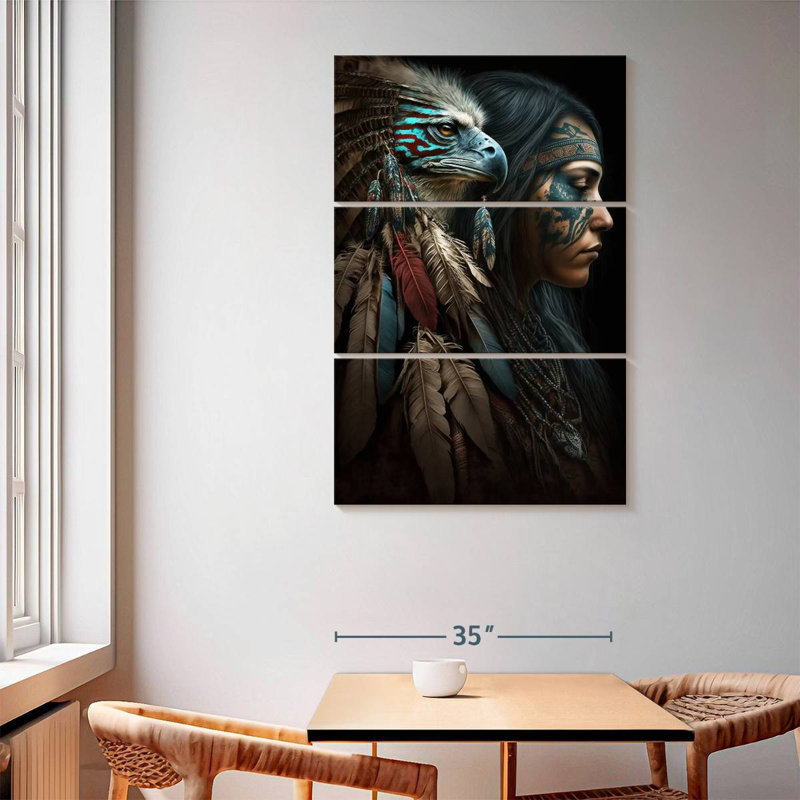 Lelar Eagle Spirit, 65" H x 42" W