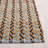 Natural Fiber 661 Flatweave Jute/Cotton Geometric Rug in Natural/Turquoise/Navy/Ivory-108597900