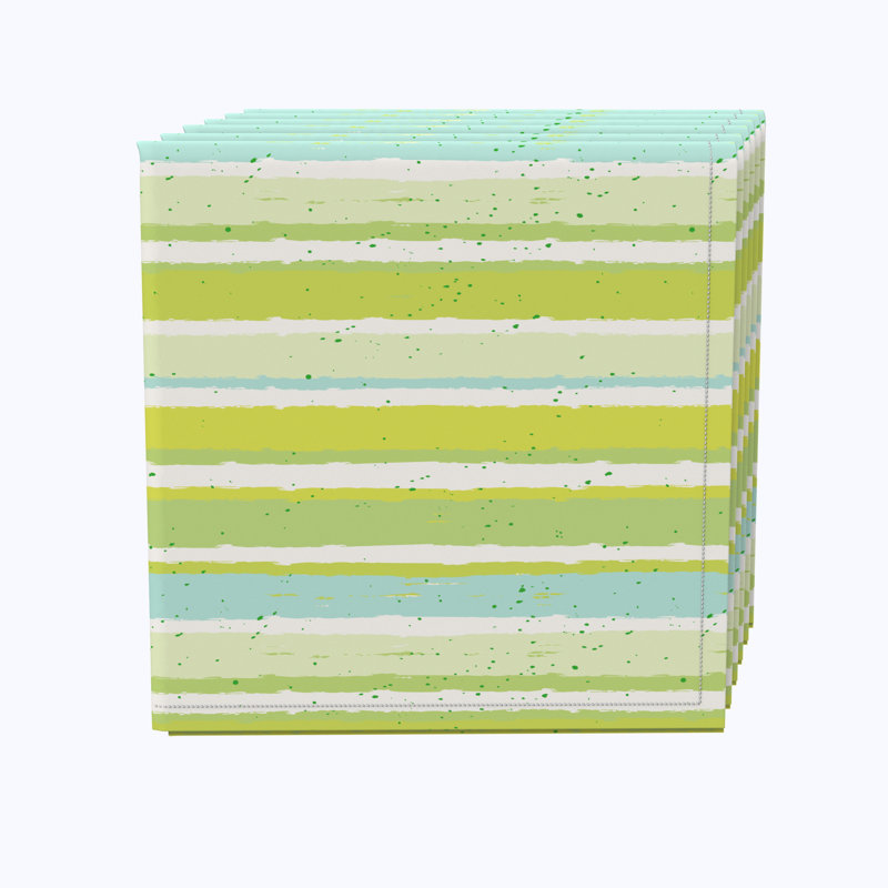 100% Cotton Striped Square Napkin