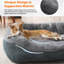 Petit lit pour chien pour petits chiens, lit pour chat pour chat d'intérieur, lavable, réconfortant, apaisant, lit de chiot pour lit de repos durable avec fond antidérapant (20 po x 19 po x 6 po)-121086956