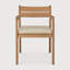 Jack Outdoor Teak Dining Armchair-1998580684