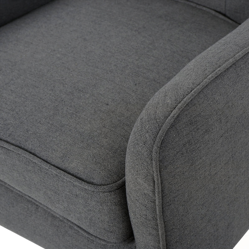 Chaise moderne avec accoudoirs, Gris anthracite