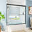 Castalia 55" - 59" W x 56" H Double Sliding Semi-Frameless Tub Door with Clear Glass-70748836