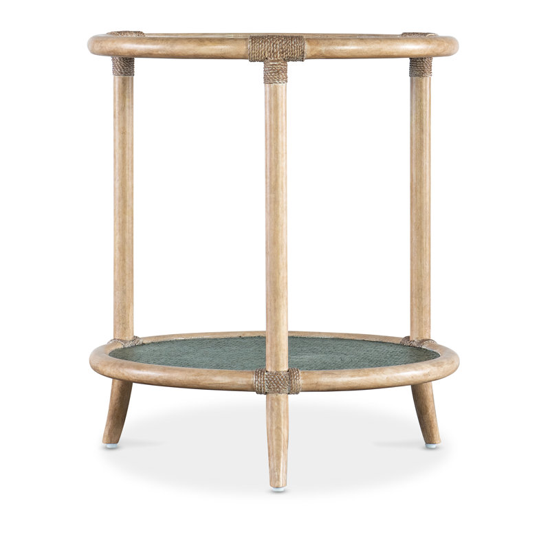 Retreat End Table, Dune/Blue