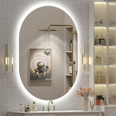 Aevar LED Lighted Wall Mirror