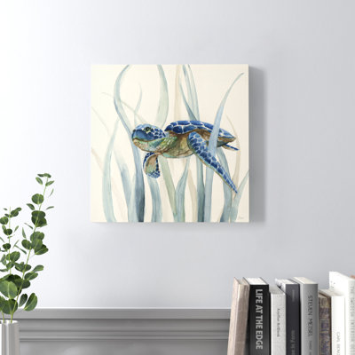 «Turtle in Seagrass II», reproduction sur toile