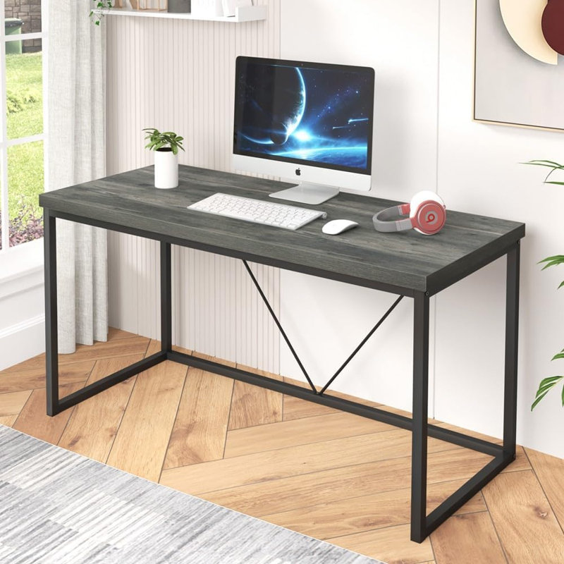 Bureau d'ordinateur Elstane, Gris / noir