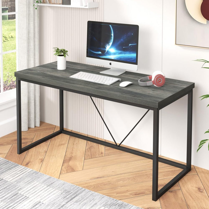 Elstane Computer Desk, Gray/Black