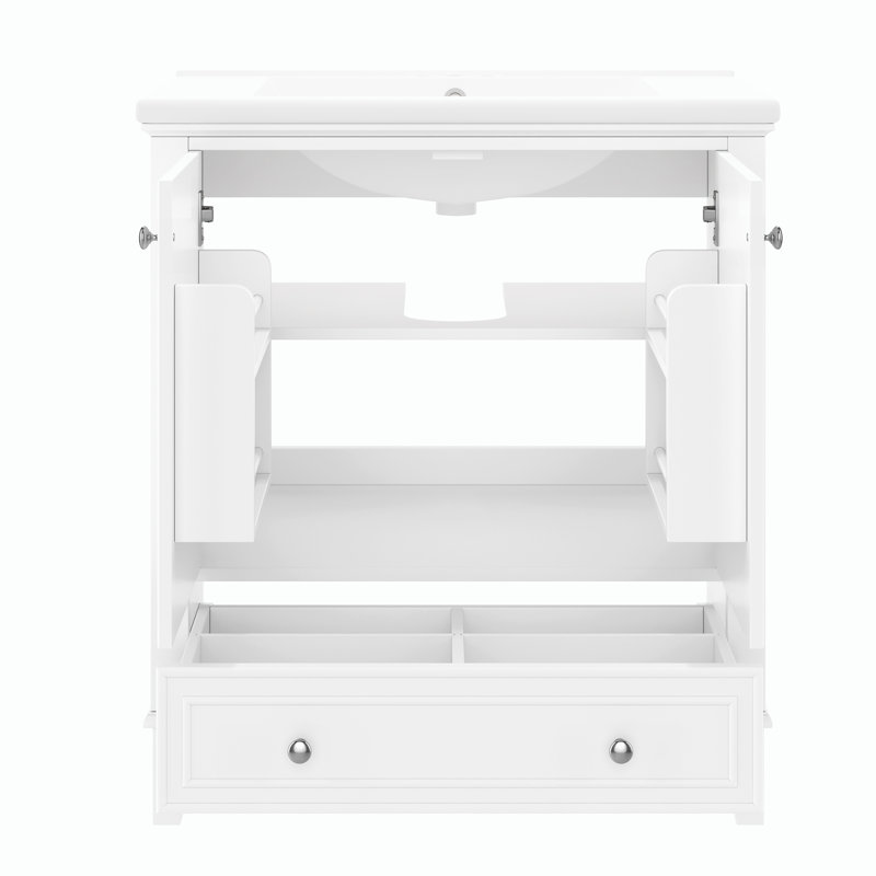 Meuble-lavabo 30 po avec lavabo, Blanc