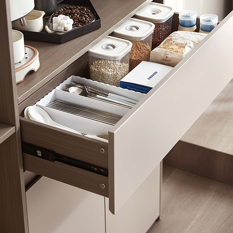 Armoire de salle à manger ultra mince, Gris