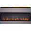 FLAMEKO Avena 3-in-1 Slim Frame Recessed Electric Fireplace with Multi Flame Colours, with Logs & Crystals, 1.5kW Heater-1894344027
