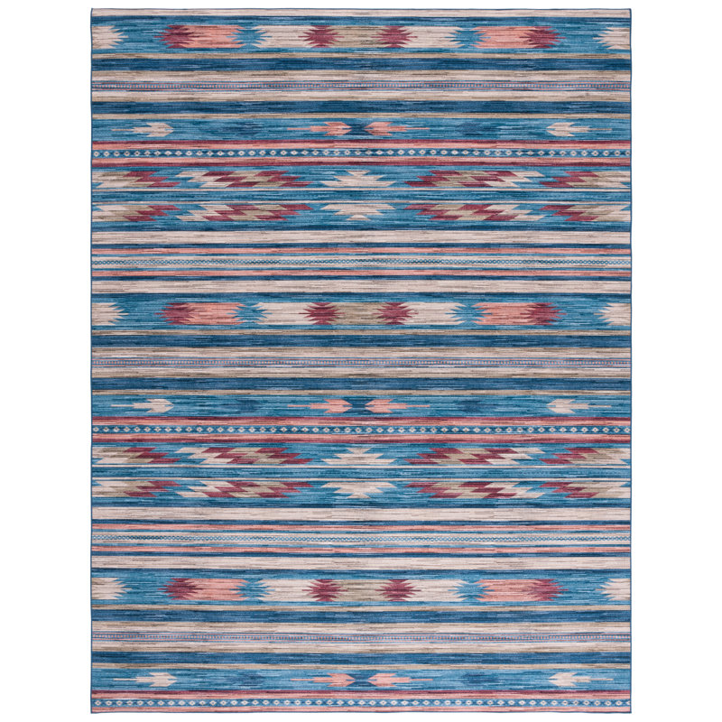 Kiarno Performance Machine Washable Southwestern Rug, Rectangle 8' x 10'