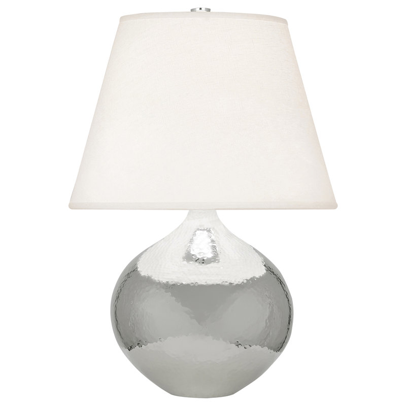 Lampe de table Dal, H 19,25 po x l 13 po x P 13 po, Nickel poli
