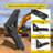 VEVOR Backhoe Excavator Thumb Attachments Weld On Adjustable Boom Tractor-100484415