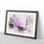 Black Wolf in a Purple Forest - Picture Frame Graphic Art Print-56871558-56871557