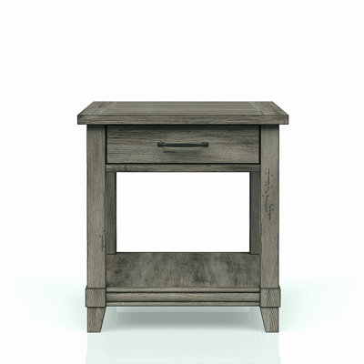 Side table with storage drawers