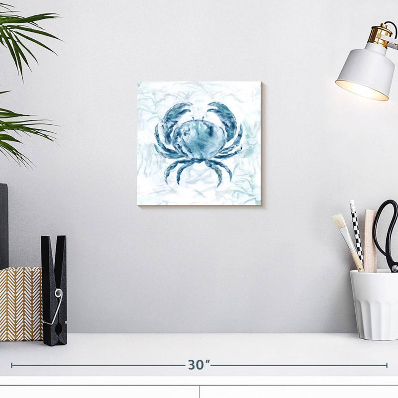 Crabe Brampt Blue Marble Coast, H 10 po x l 10 po