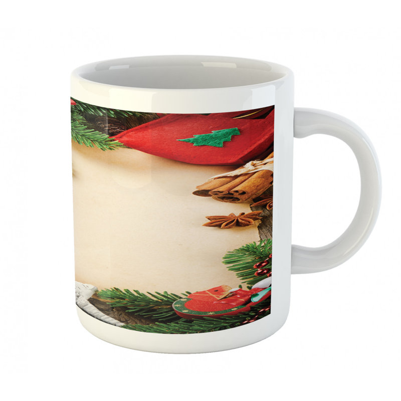 Grande tasse à café assortiment de décorations