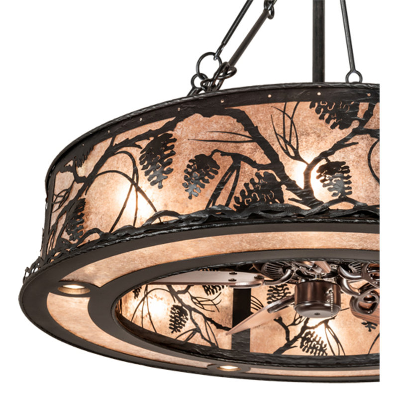 Whispering Pines Downrod Ceiling Fan