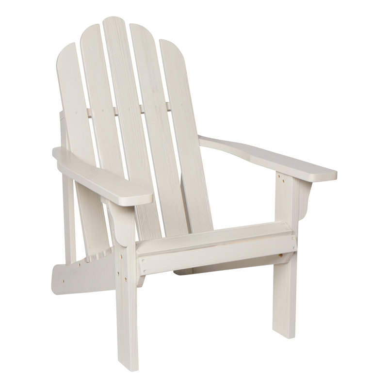 Grandview Outdoor Adirondack Chair, Eggshell White