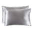  Ensemble de 2 taies d'oreiller en microfibre satinée pour les cheveux et la peau - Housses de coussin avec fermeture à glissière cachée-1329712520-1329712519