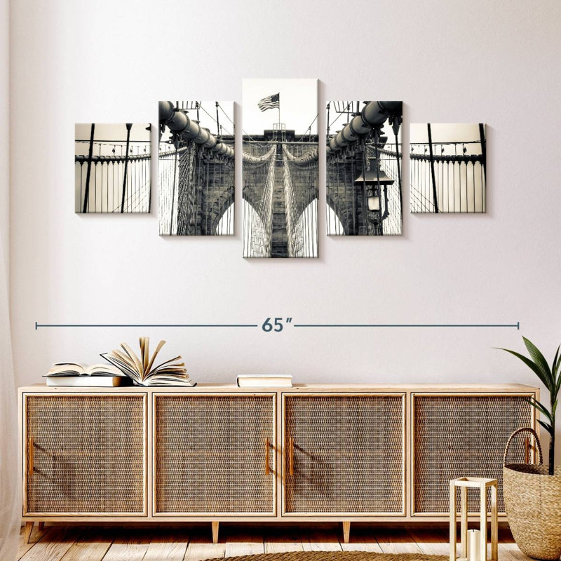 Brooklyn Bridge Arches, 24" H x 55" W