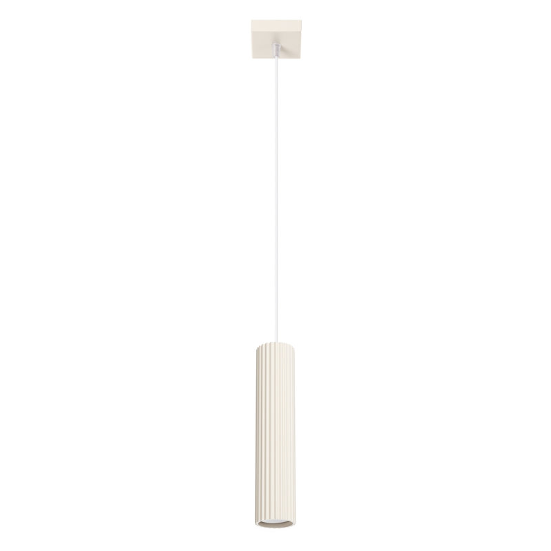 Bonina 1 - Light Brushed Nickel Pendant, Beige