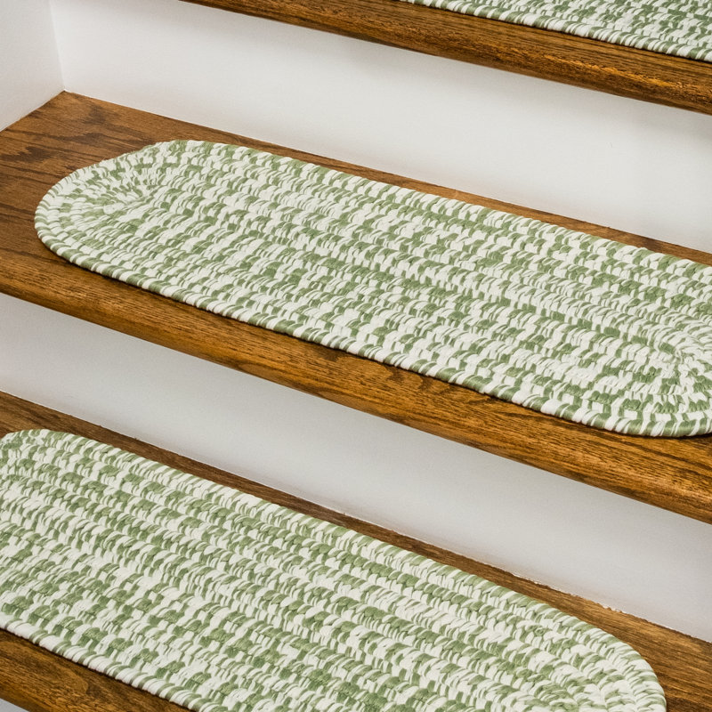 Tapis d'escalier Akhil, Vert