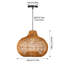 Luminaire suspendu beige à 1 dôme Batcheller-1262682875