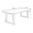 Nut-brown Rectangular Solid Wood Dining Table-841430015