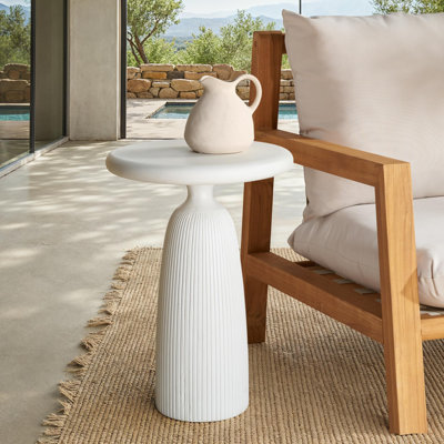 Eagan Round Concrete Accent Table