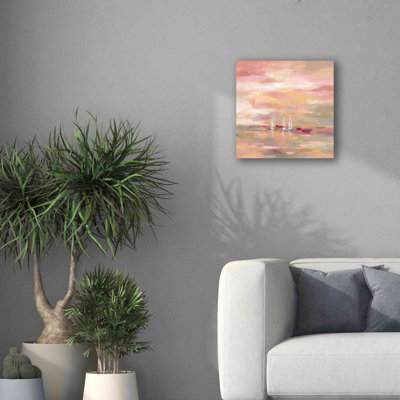 «Crimson Waves» par Silvia Vassileva, art mural sur toile