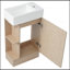 Petit meuble-lavabo 18,6 po avec tablette à deux niveaux pour lavabo-1759540942
