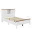 Lit plateforme Farmhouse avec porte de grange coulissante et station de charge-114414818-114414819