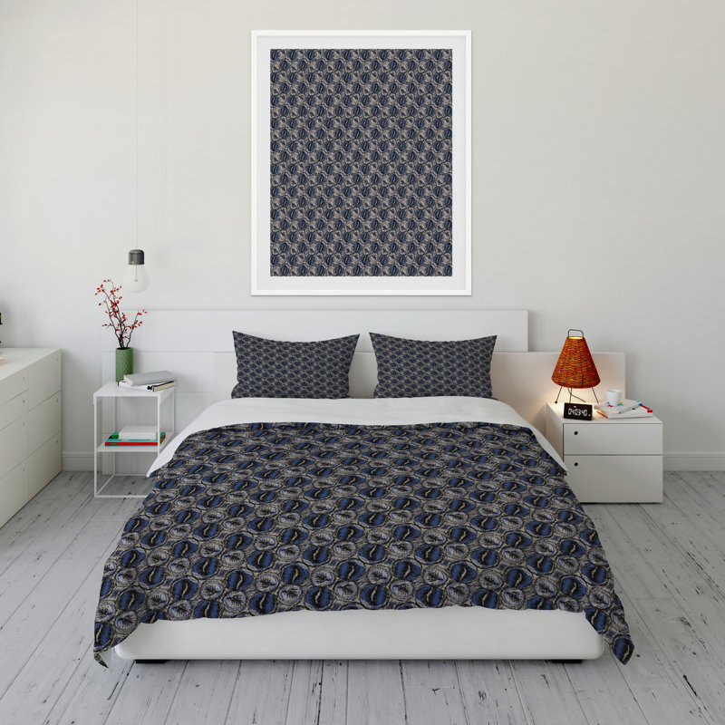 Channel Geometric Shapes Comforter, King Comforter + 2 King Pillowcases