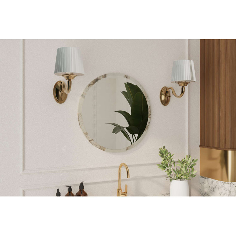 Miroir rond 100% en bois aggloméré écologique Flocal-E