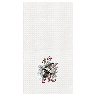 Serviette de cuisine Chickadees Waffle Weave