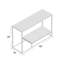 Saniyah 121.92cm Glass Top Console Table-1386295306