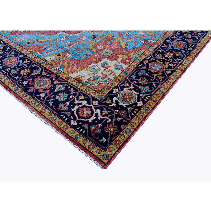 Elegant Wool Oriental Area Rug, Rectangle 10' x 14'