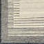 Rectangle Uptown Striped Handmade Hand Tufted Wool Area Rug in Beige/Gray-1256816954