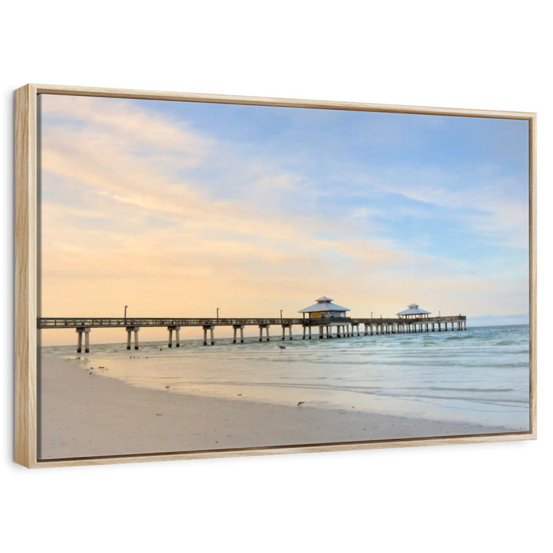 Fort Myers, Floride, Cadre flottant en bois naturel, 31 po x 21 po