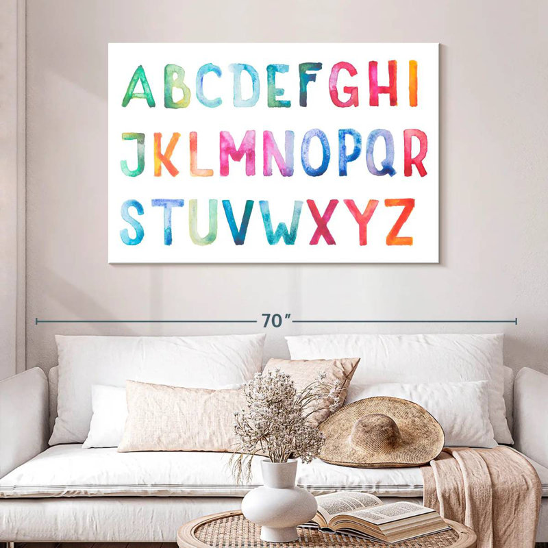 Alphabet, H 32 po x l 48 po