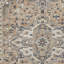 Tapis floral tissé à la machine 9 pi x 12 pi ivoire