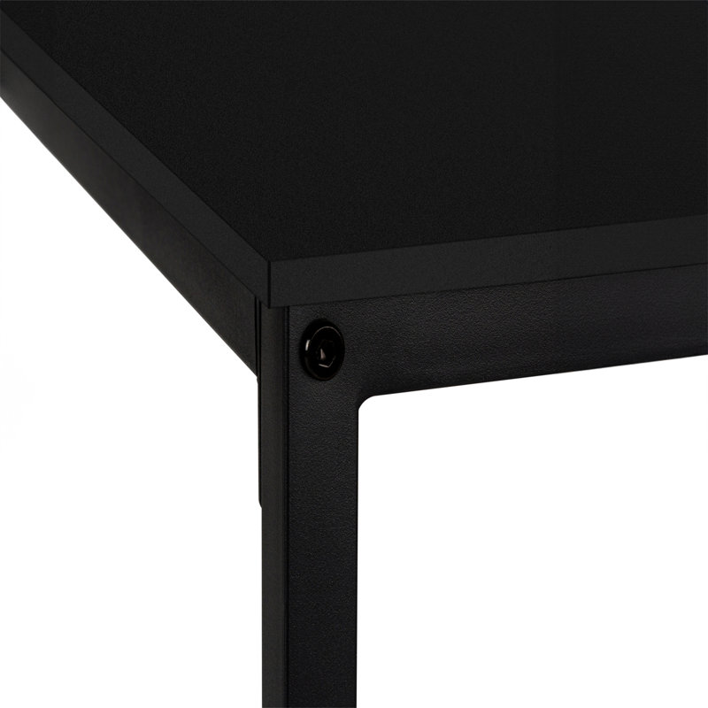 Bureau d'ordinateur, bureau personnel, coin, L 58 po, forme en L, travail, ordinateur portable, stratifié, métal