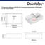 DeerValley 505 x 340 x 110mm Ceramic Rectangular Countertop Basin Bathroom Sink-1119183692